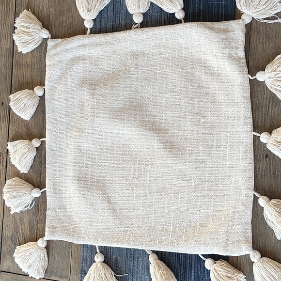 Cotton Accent Pillow Cover SET of 2 - Picture 1 of 9